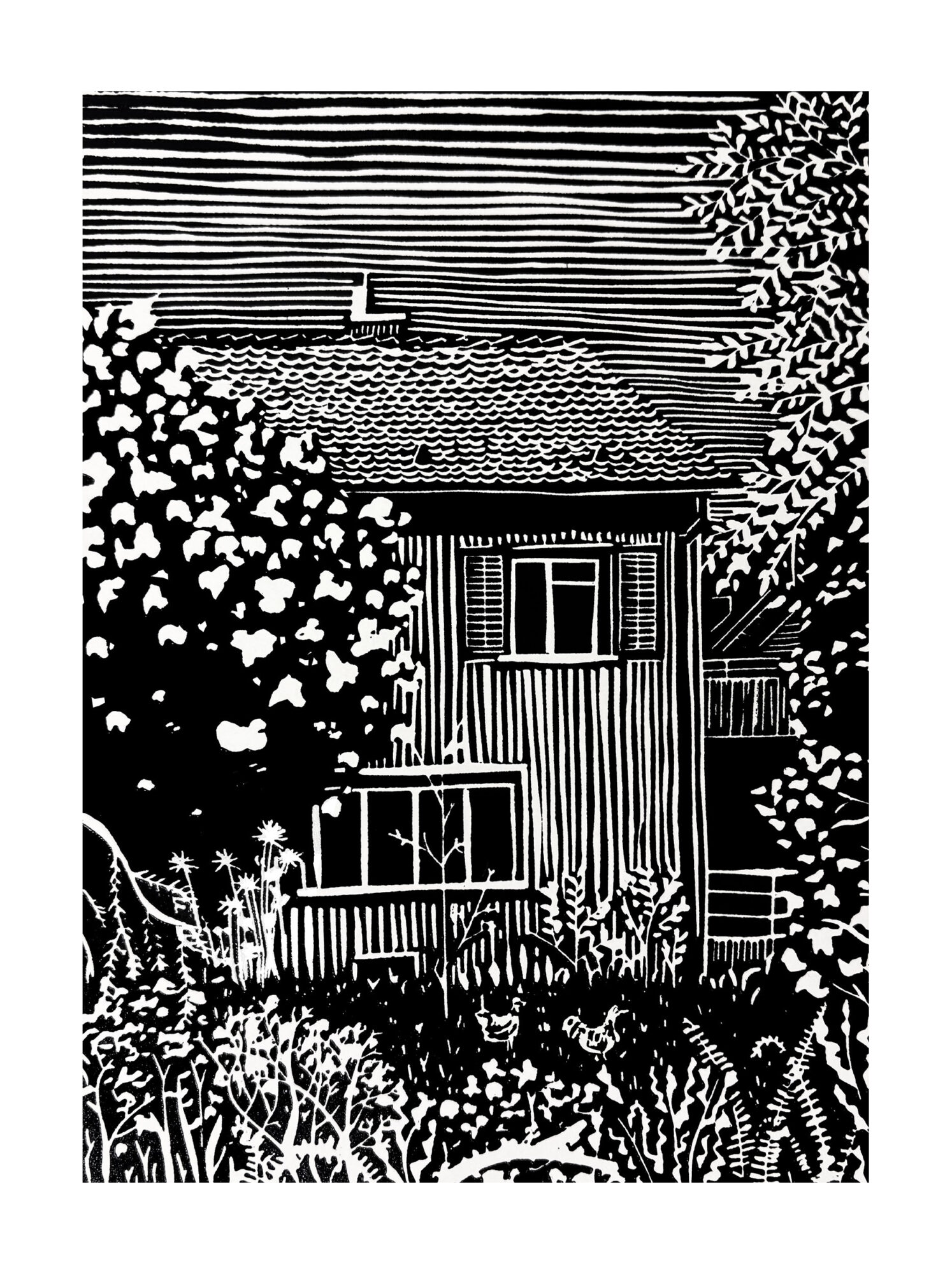 019 Pra Linolschnitt